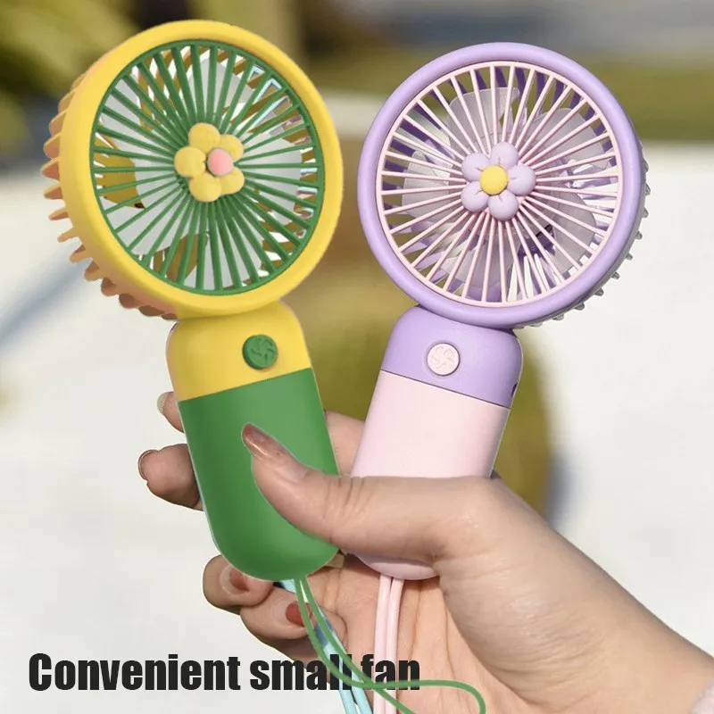 Mini Portable Handheld Fan USB Rechargeable Air Cooler Summer Outdoor Camping Travel Hand Cooling Refrigeration Ventilation Fans