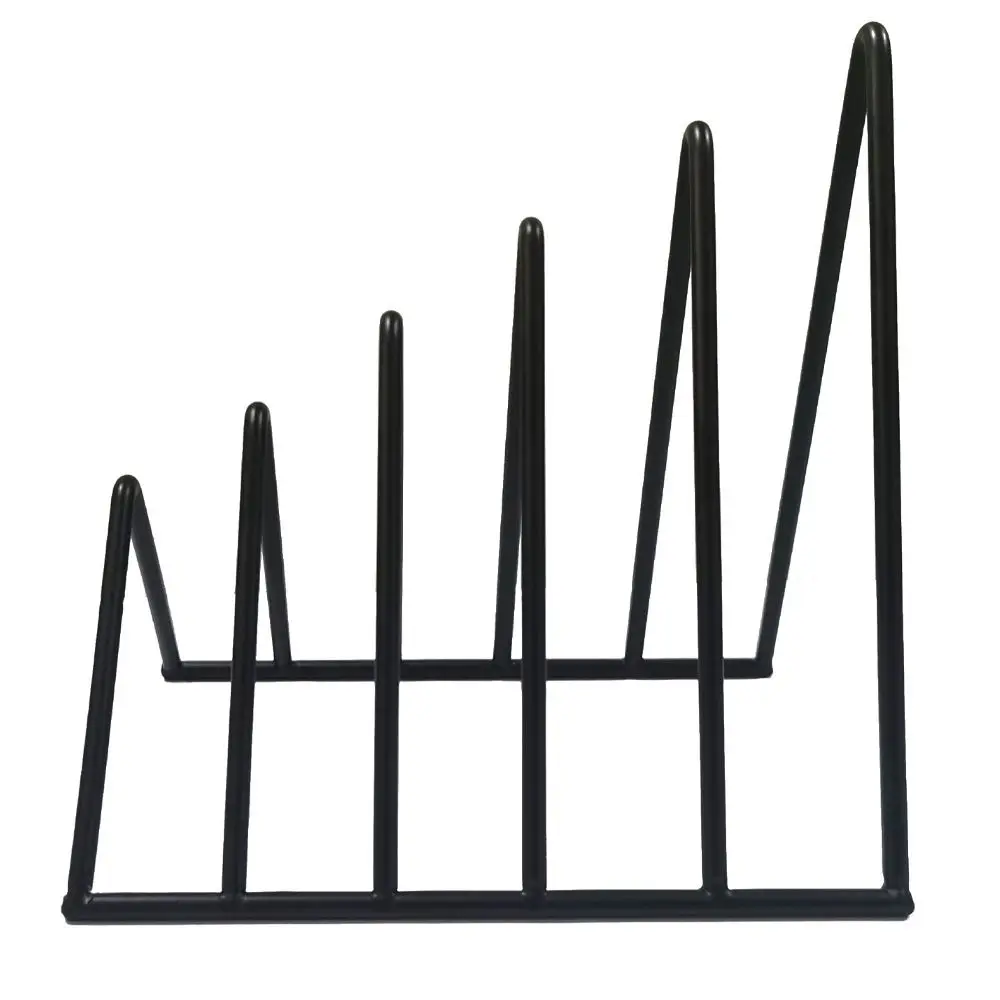 

Bookshelf Student Stationary Desk Storage School Office Supplies Book Holder Record Rack Iron Book Stand Triangle Bookend