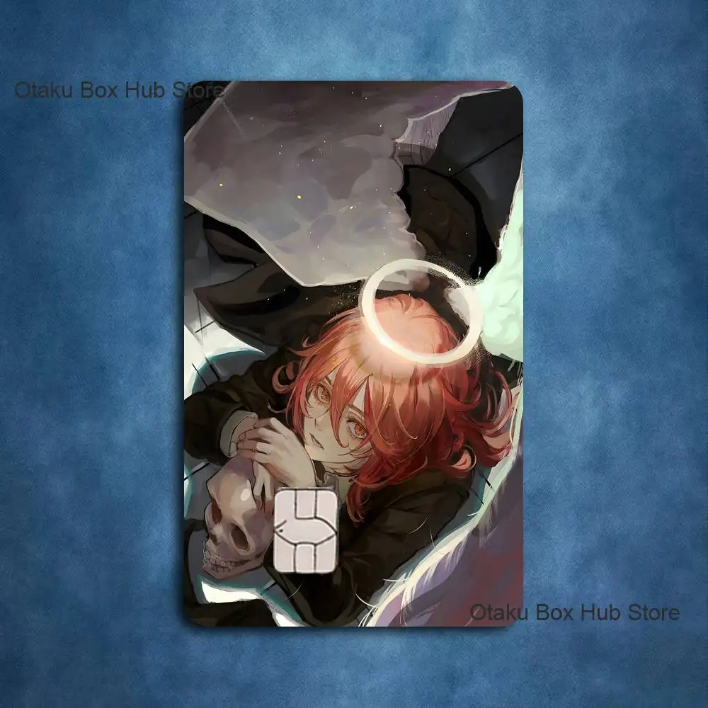 Anime Angel D-Devil Card Stickers Credit Visa Debit Bank Charge Card Bus Metro Waterproof Sticker Decal Decoration