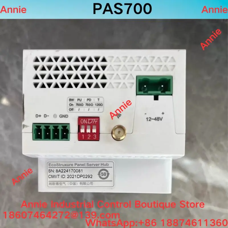 Second-hand PAS700 EcoStruxure Ethernet Gateway Test OK Industrial Communication Device for Network Automation