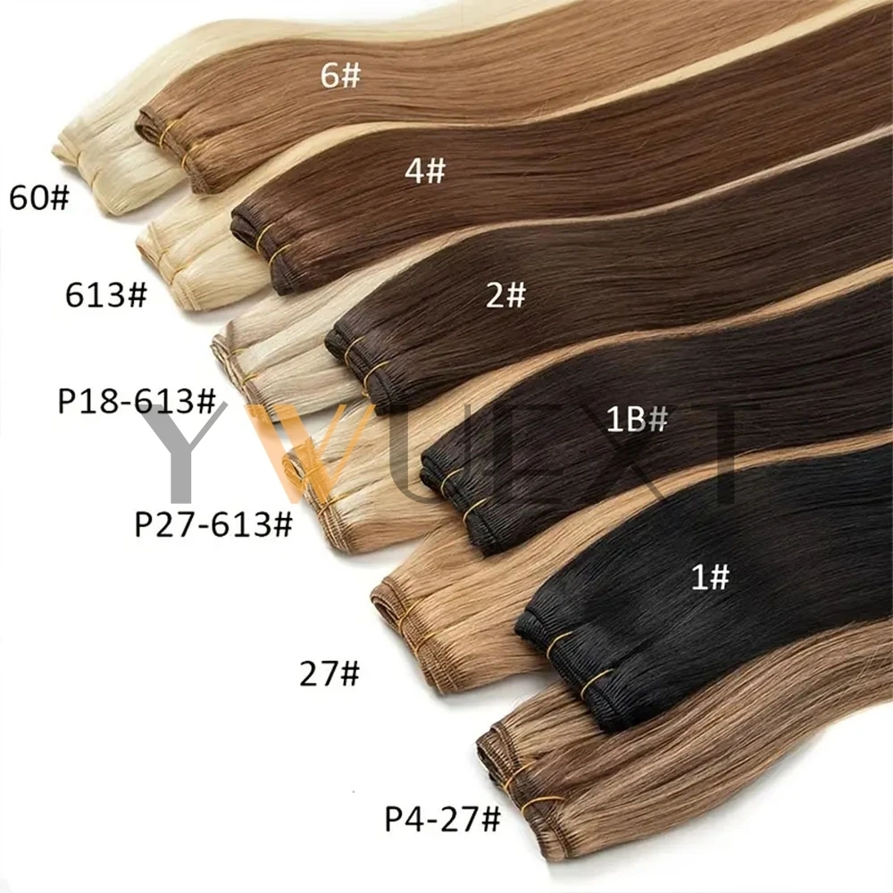 شعر طبيعي مفرود ينسج البرازيلي ريمي الشعر البشري حزم خياطة في لحمة ملحقات مستقيم 50 جرام/حزمة 12 "-24" الشعر الطبيعي #4