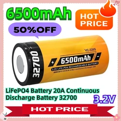 LiFePO4 Battery 20A Continuous Discharge Battery 3.2V 32700 6500mAh