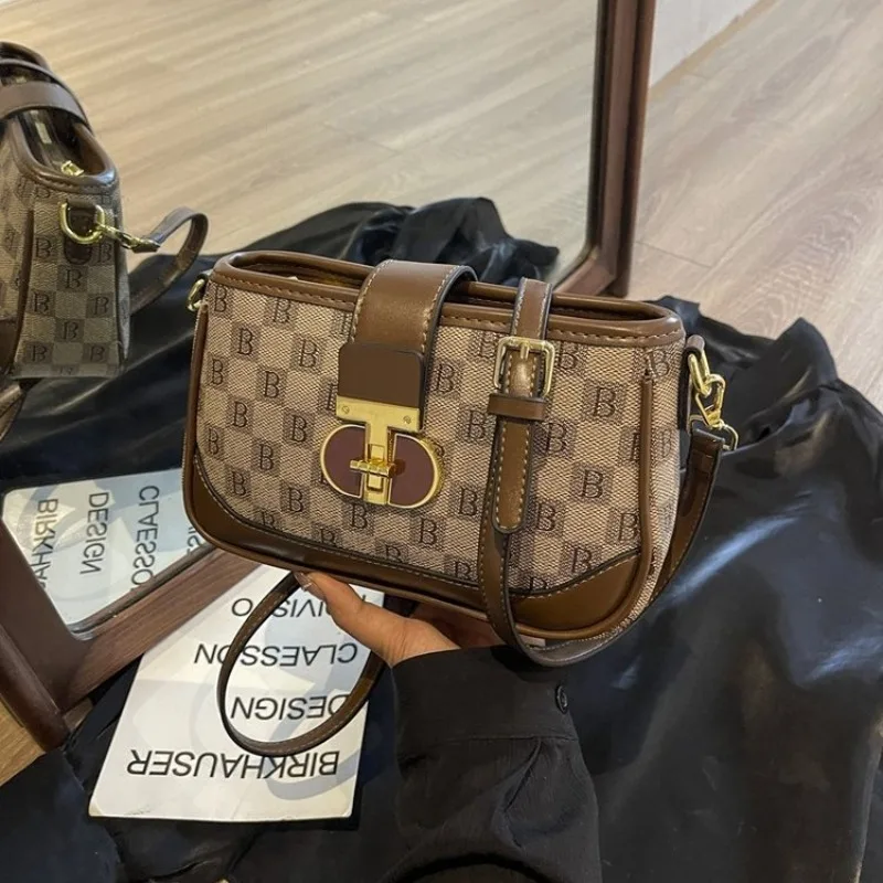 

Luxury Classic Diaper Bag For Women Crossbody Handbag Designer Minimalist Tote Bag Vintage Elegant Large Capacity Leather