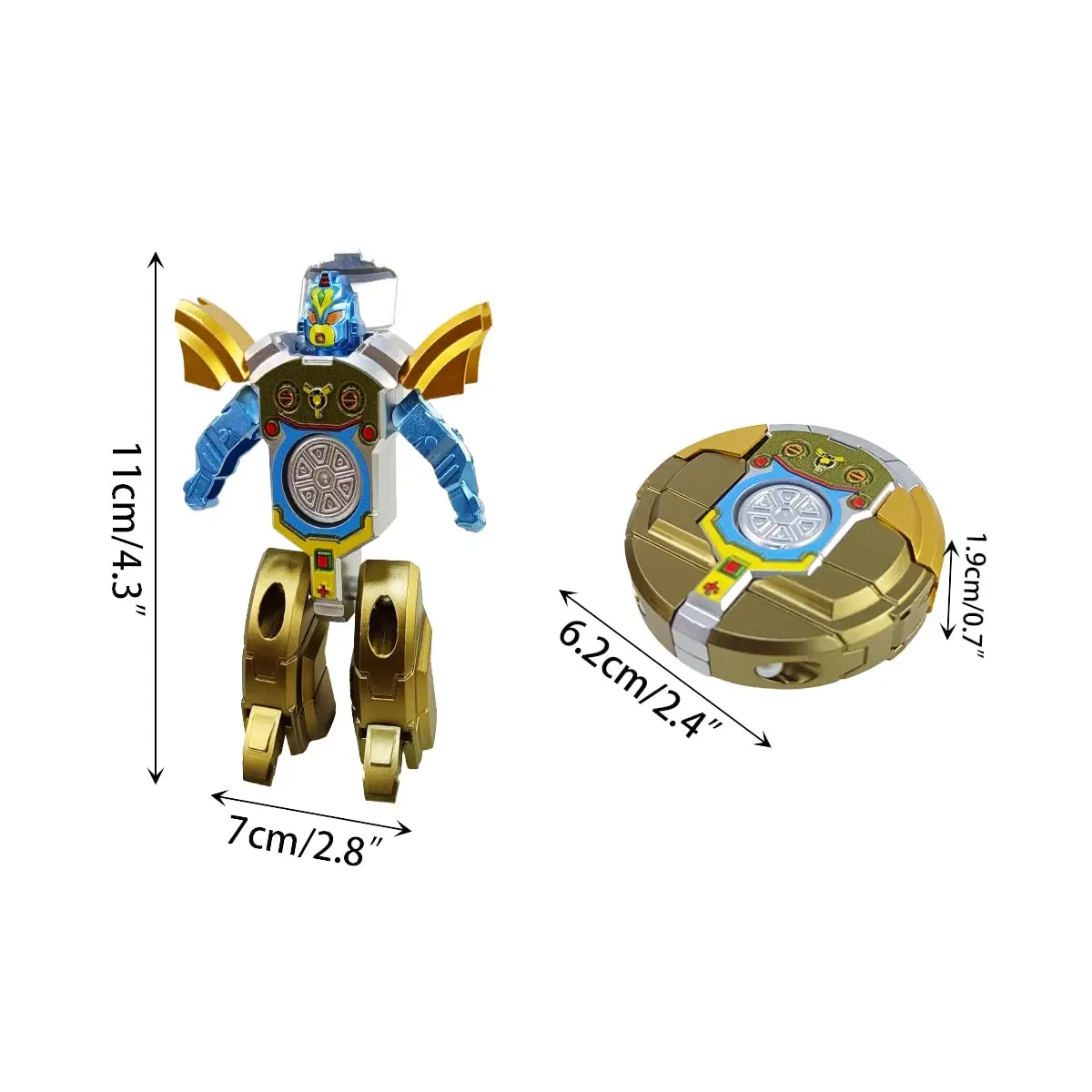 Robot Transformatie Fidget Spinner Hand Spinner Speelgoed Vervormbare Robot Vingertop Gyros Stress ReliefSensorische Fidget Speelgoed