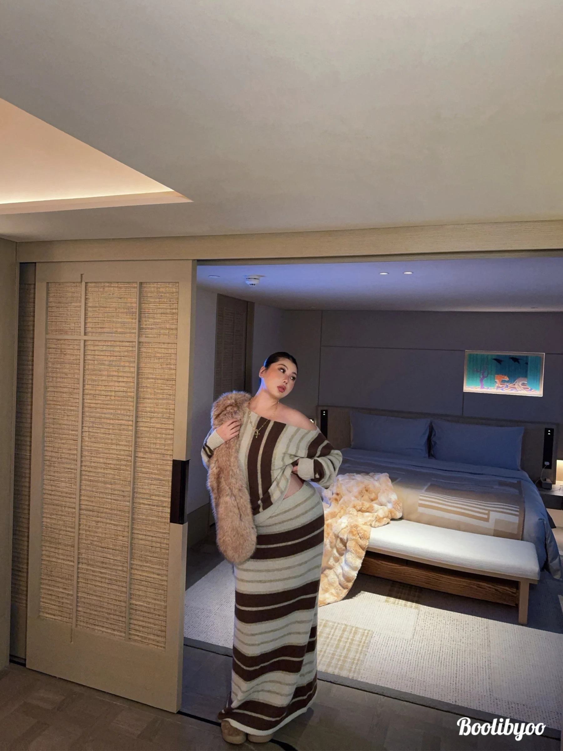 

Комплект Boolibyoo Basel Sunset: Вязаный шерстяной свитер большого размера и юбка-русалка Aosphere – Модный женский повседневный ансамбль