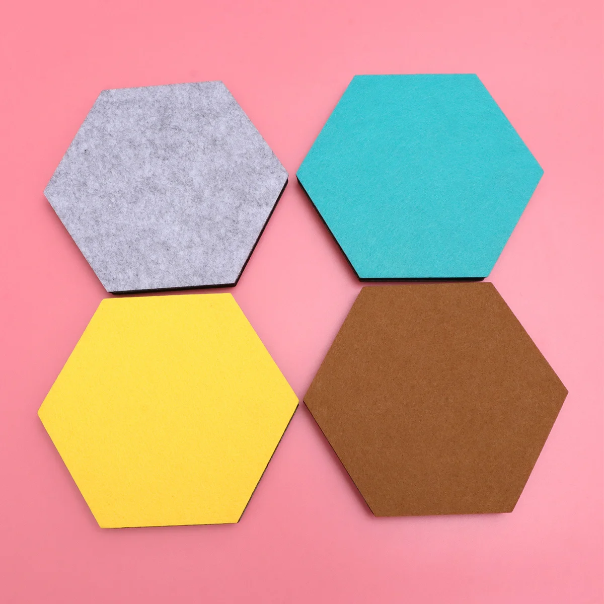 

10Pcs Hexagon Eva Felt Board Colorful Creative Wall Sticker Memo Photo Display DIY Decoration Felt Wall Sticker