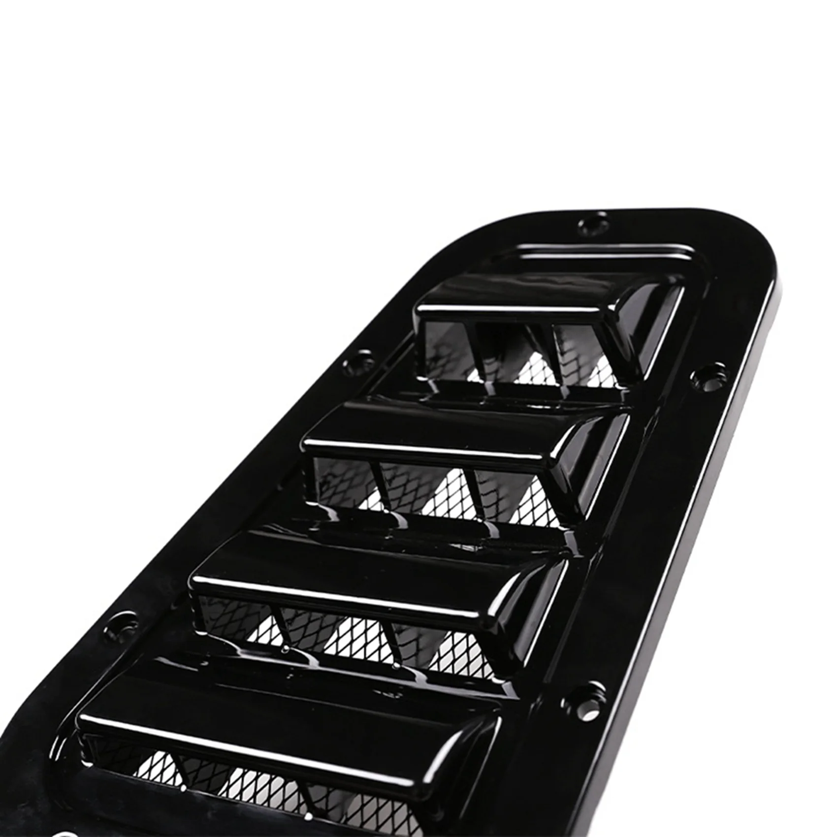 ABAH-4X Car Front Engine Hood Bonnet Side Trim Cover Air Outlet Flow Intake Scoop Vent Cover For Land Rover Defender 04-19