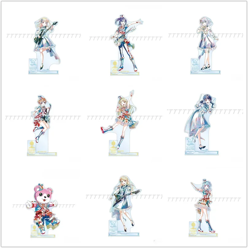 Juego Tsurumaki Kokoro Kitazawa Hagumi Kurata Mashiro Hiromachi Nanami muñeco con soporte acrílico figura de Anime modelo Cosplay juguete para regalo