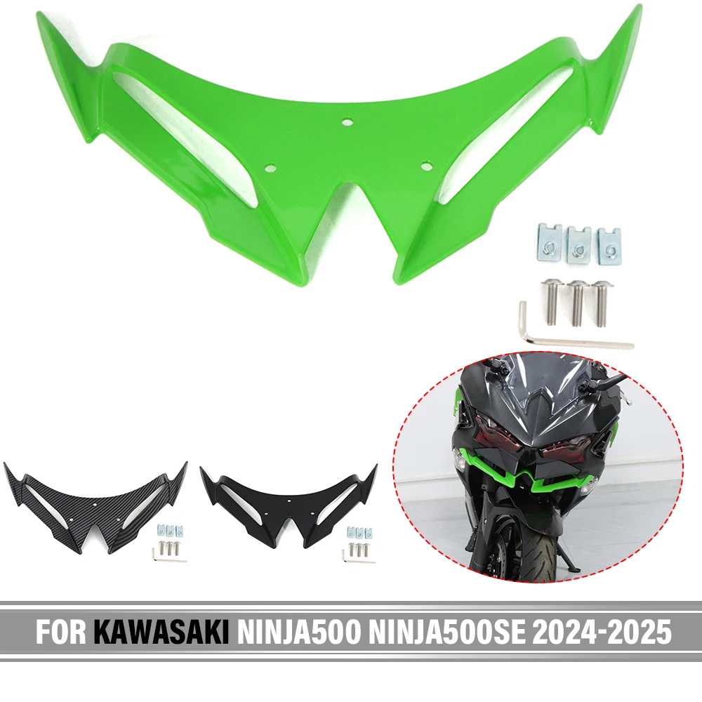 

For Kawasaki NINJA500 NINJA500SE 2024 2025 Motorcycle Front Fairing Winglets Aerodynamic Wing Cover Winglets Body Work Fairing