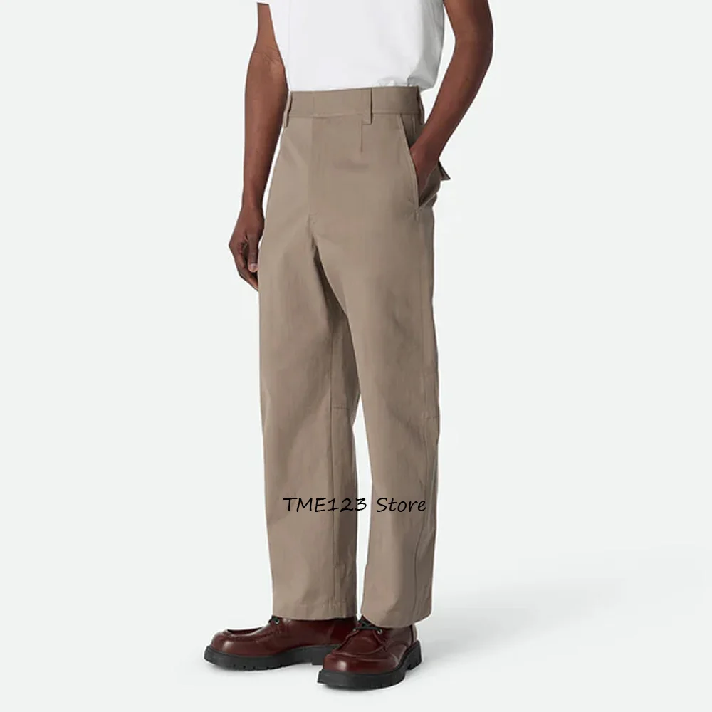 

Мужские брюки пошиття для мужчин, прямые однотонные умные повседневные брюки из полиэстера, рабочие брюки, классическая одежда