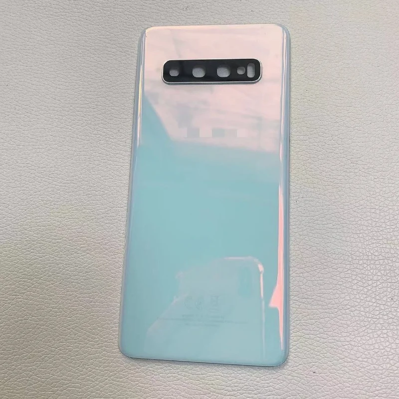 Back Glass Replacement For Samsung Galaxy S10  S10 Plus  5G Battery Cover Rear Door Panel Housing Case Camera Lens Sticker