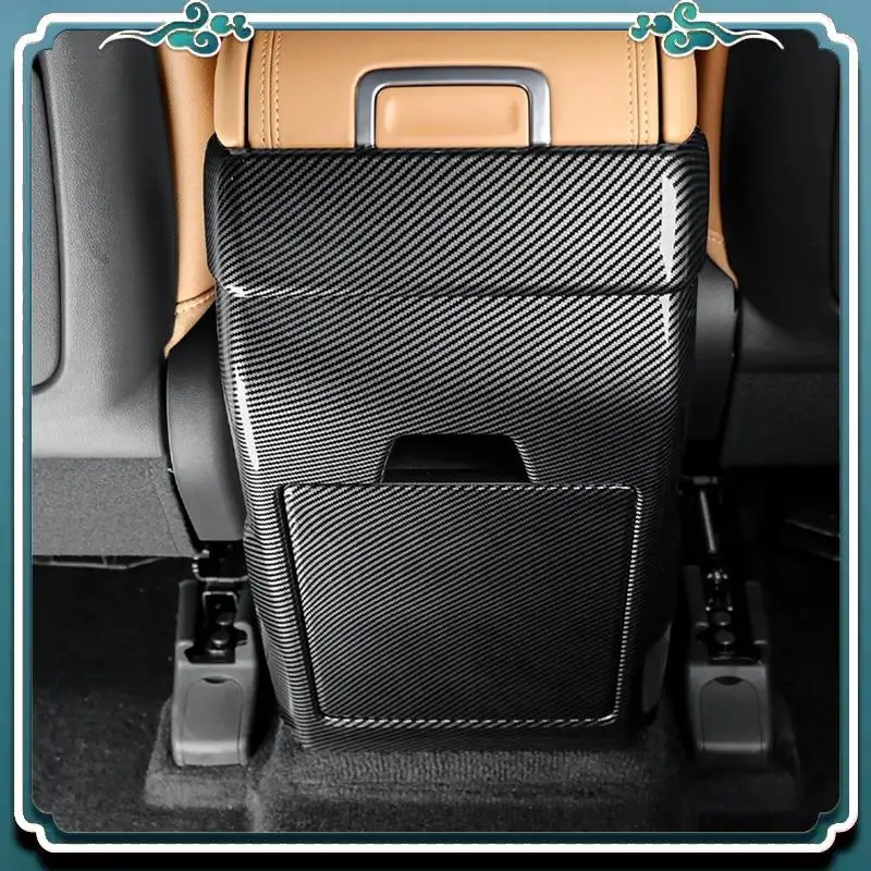 

Premium For Hyundai Santa Fe MX5 2024 Carbon Fiber Car Rear Air Vent Frame Trim Anti-Kick Cover Accessories