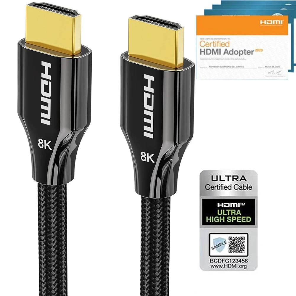 Cable HDMI 2,1 genuino para Xbox Series X/S 4K 120Hz cable HDMI 2,1 para Microsoft Xbox Series X PS5 Apple TV 8K 60Hz HDR CEC ARC