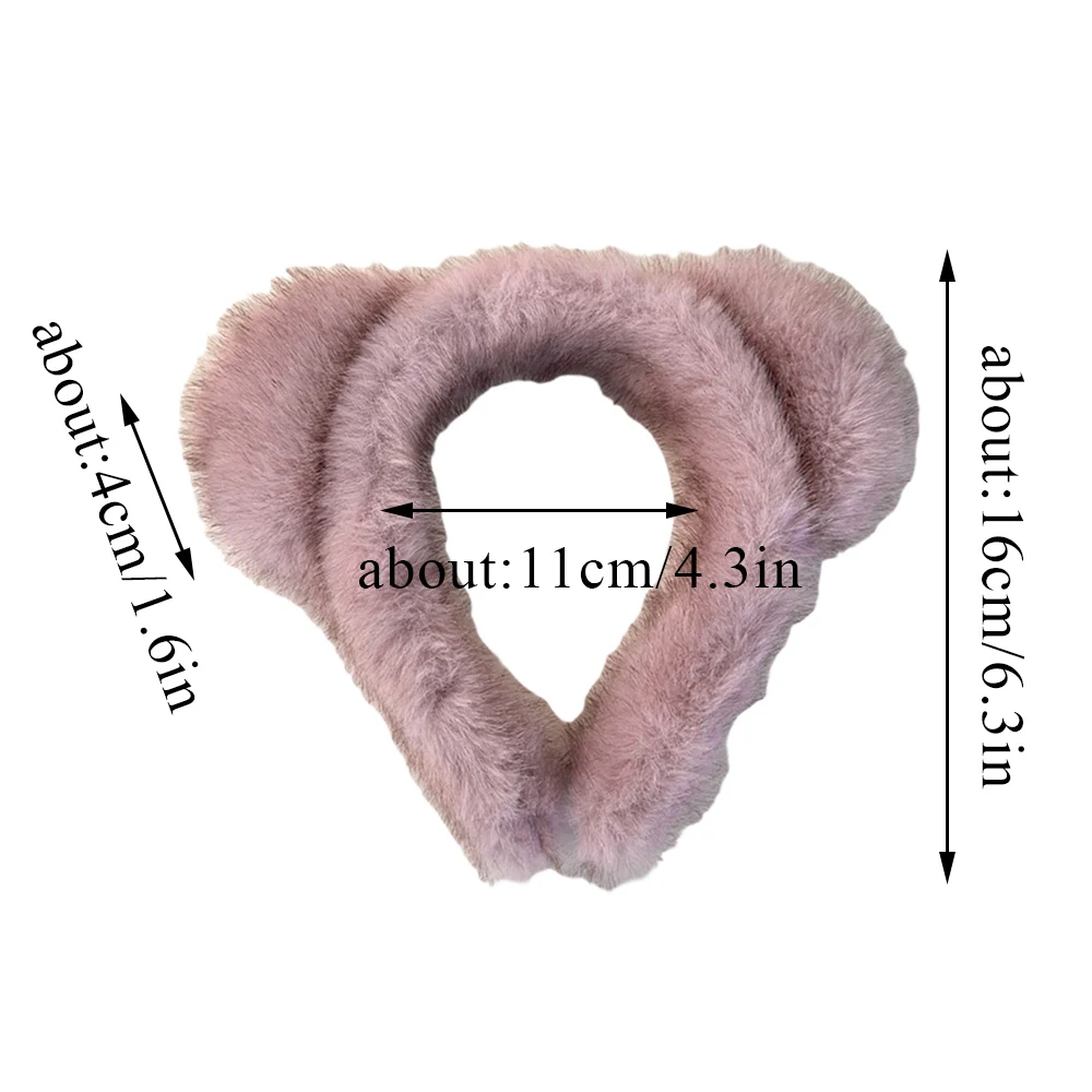 Funny Cat Ears Fluffy Hair Hoop New In Hair Accessories Plush Headband New Year 2025 Head Hoop DIY Leopard Print Hairbands