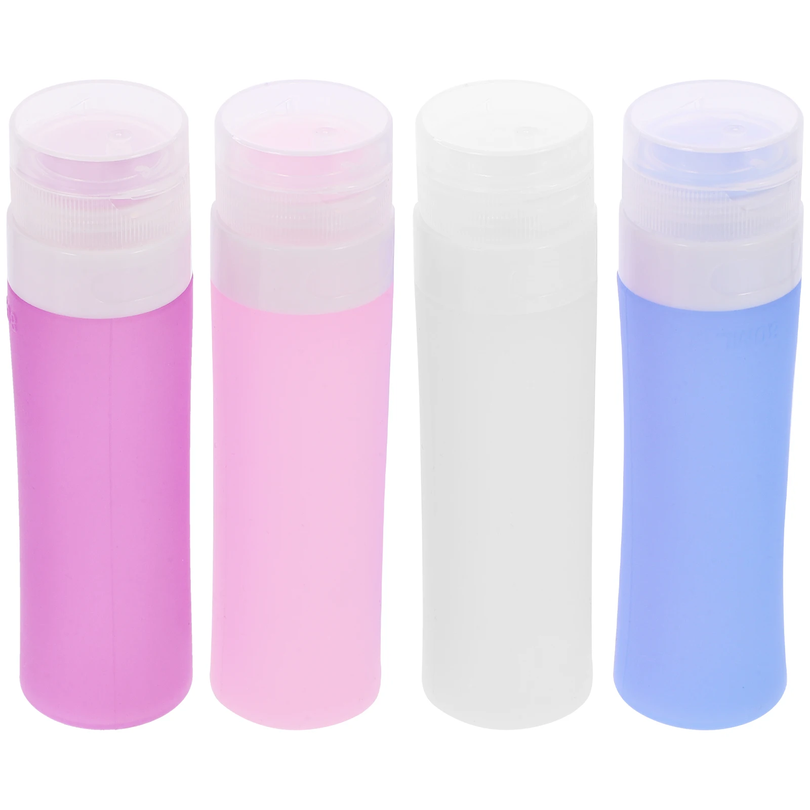 

4 Pcs Silicone Travel Bottles for Silicone Bottles Shampoo Shower Gel H Soap Toiletries Liquid Reusable Portable