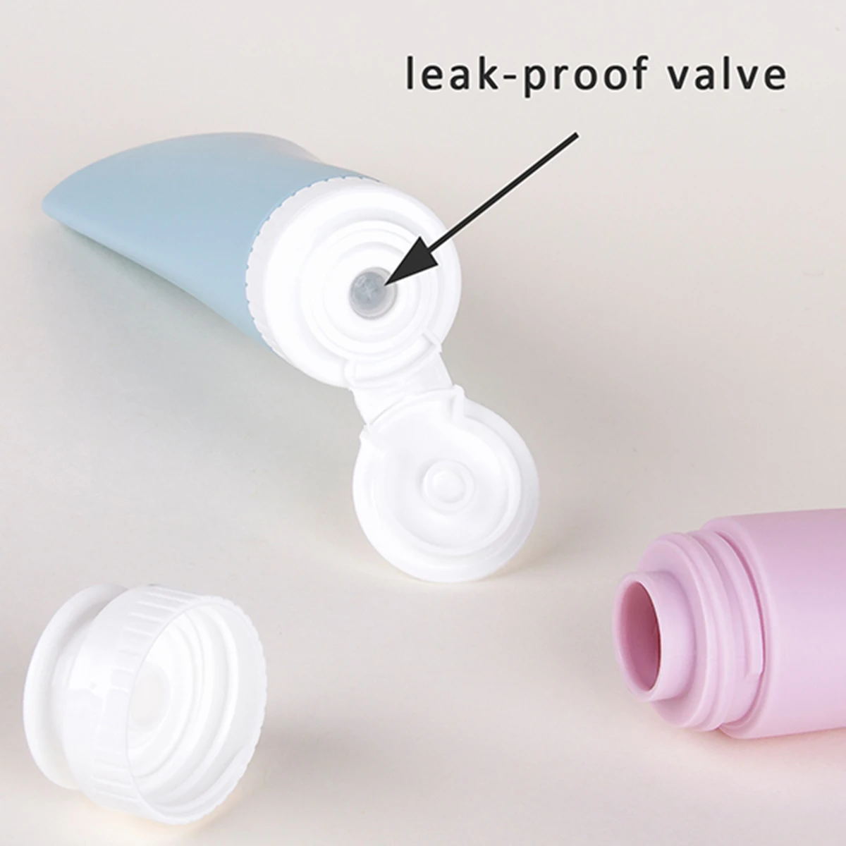 Ensemble de conteneurs de bouteilles de voyage de 60ml, 4 pièces, ensemble d'accessoires de toilette compressibles anti-fuite