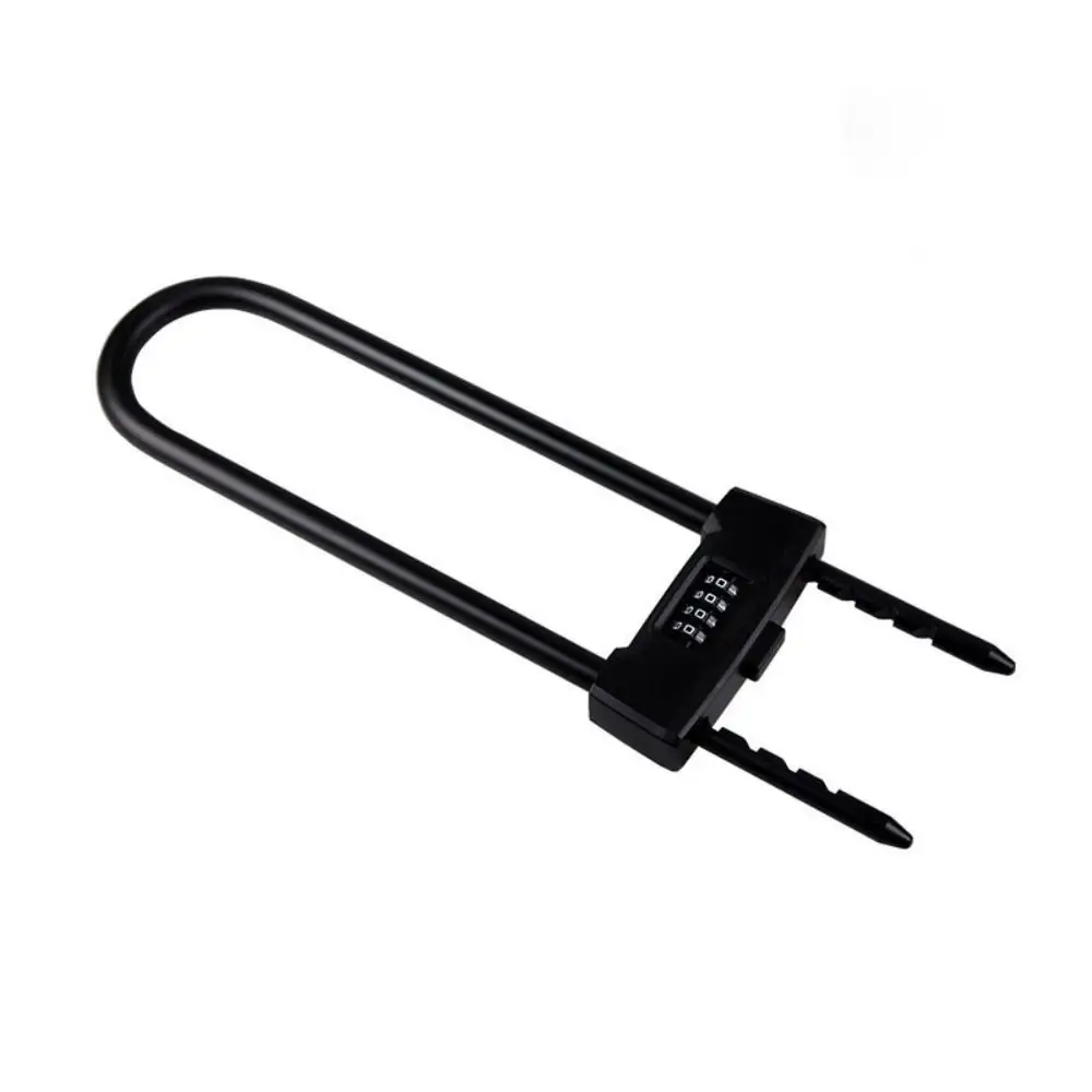

Scooter Adjustable Shackle Combination Lock Heavy Duty U-Shape Passwords Lock Anti-Theft Long Shackle Security Padlock Bike