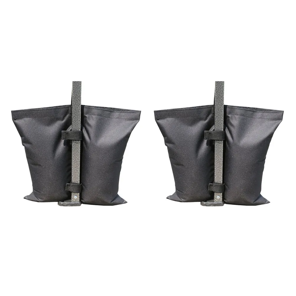 4Pcs Pavilion Sandbags Tent Weights Easy Fill Sand Bags Zipper Closure Hook Loop Fixing for Gazebos Outdoor Pavilion Weights