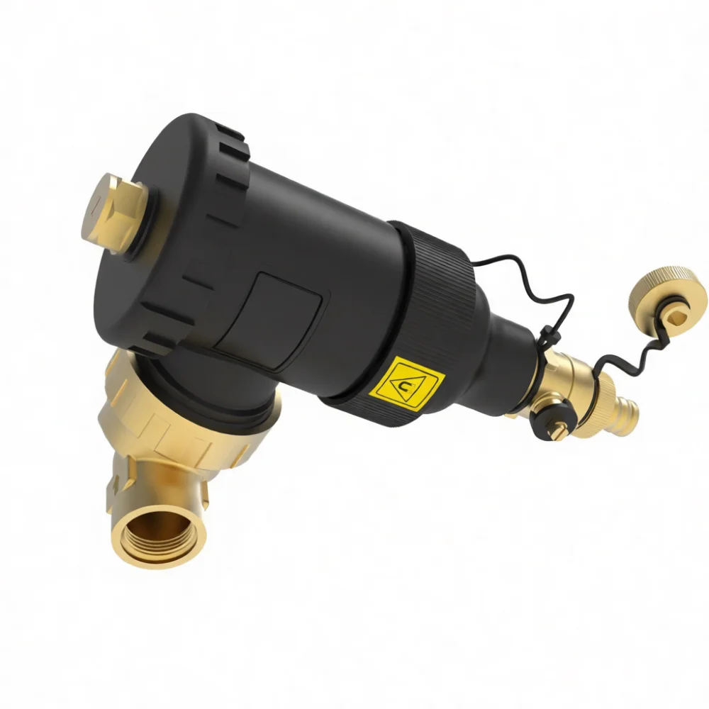 Magnetic Boiler Heating Filter Brass Water Purifier System Rust Sand Deposit Catcher For Underfloor Radiator Plumbing
