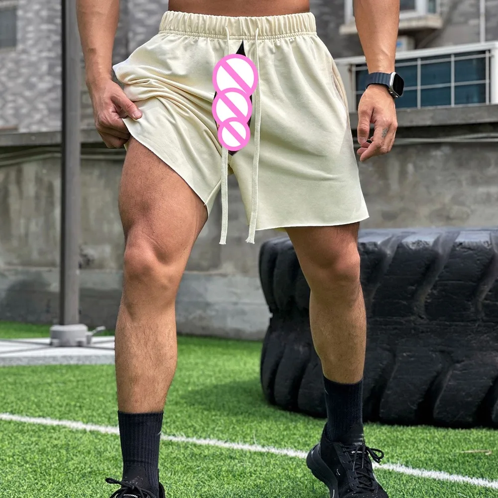 

Штаны мужские для тренировок на открытой промежности, невидимые повседневные спортивные брюки свободного покроя, эластичные баскетбольные штаны, на лето