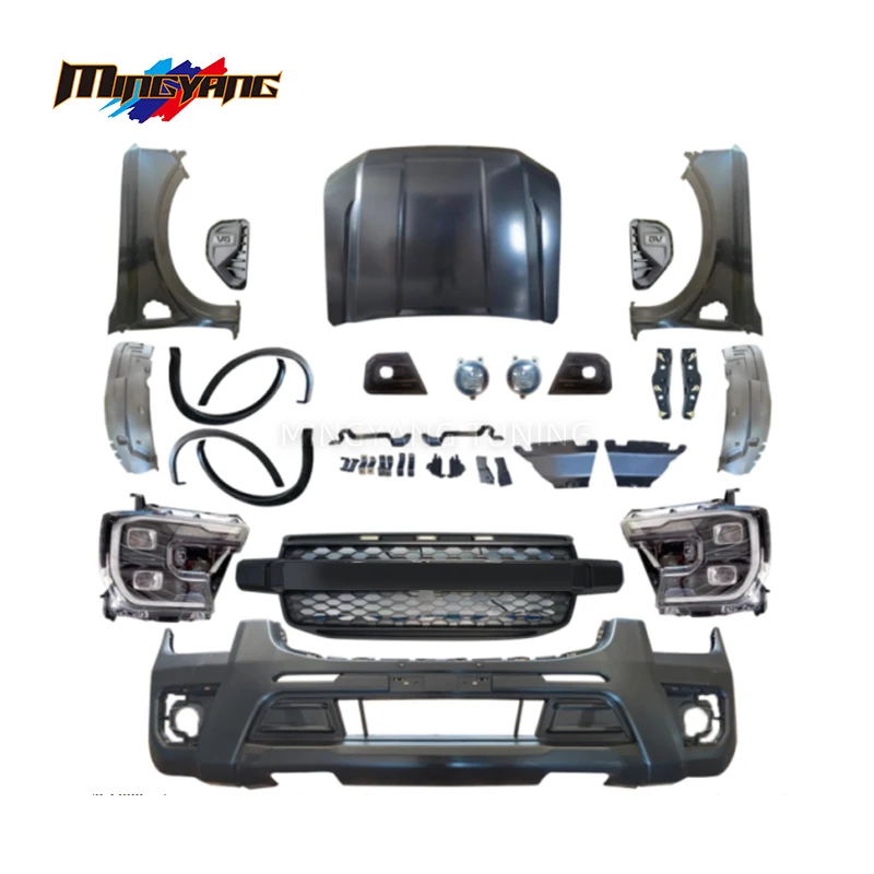 High Quality Body Kit Headlight Grill 2012-2021 for  Ranger T6 T7 T8 Upgrade 2022 Range T9 Wildtrak Bodykit