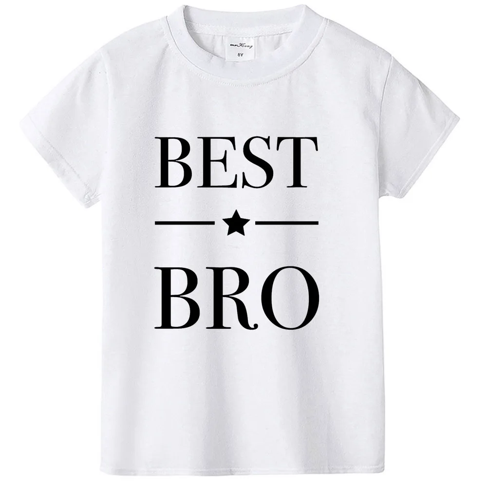 

Best Bro and Best Sis Matching Tops and Tees Brother and Sister Sibling T-shirt Gift Set Twinning Bro and Sis Tees Fashion