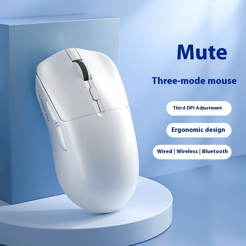 Wolf Way T4/T6 Silent Computer Laptop Desktop Mouse Ergonomics Portable Durable Photoelectric 3 Touch Cable Mouse