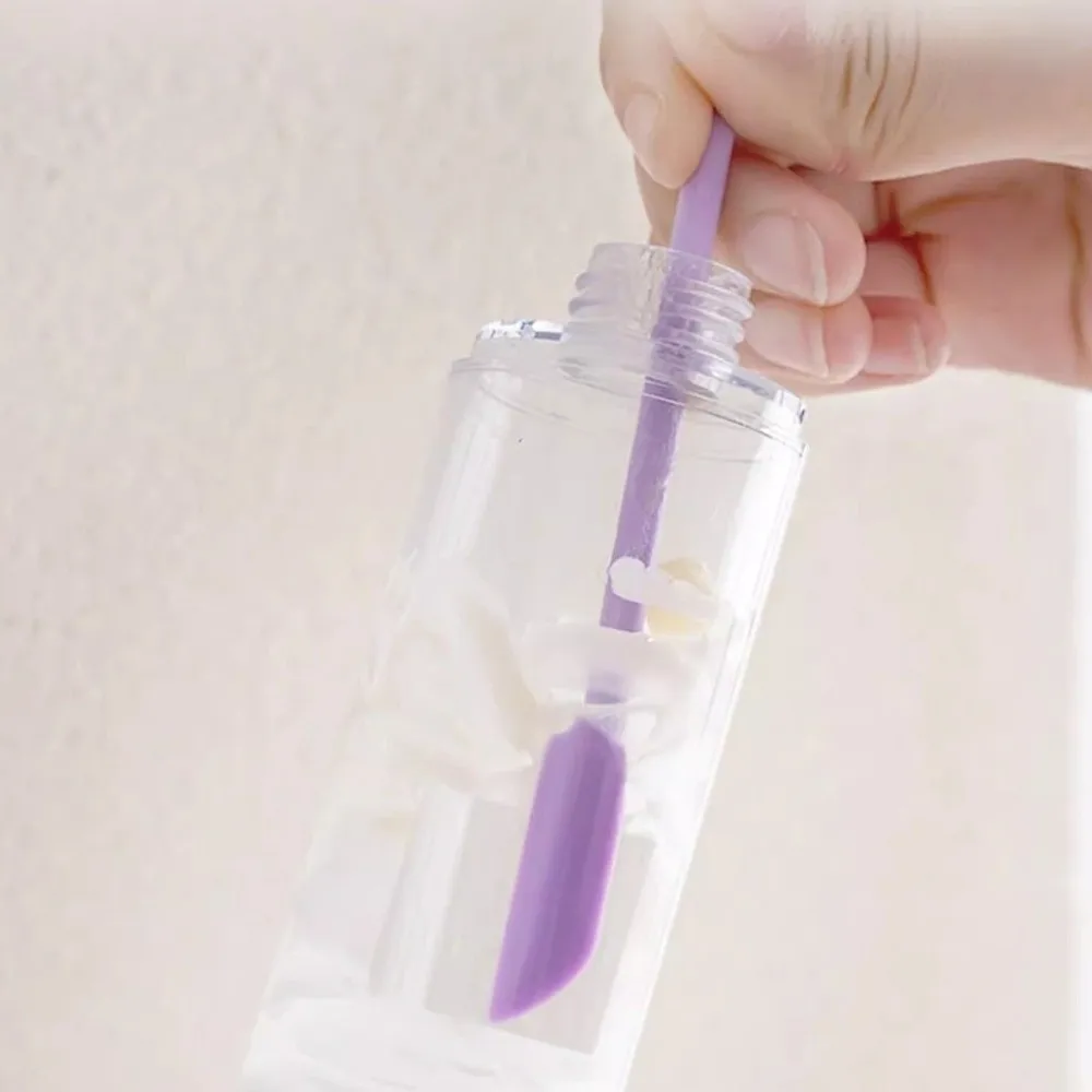 3Pcs/set Silicone Empty Bottle Scraper Soft Double-Headed Lotion Jar Scraper Easy To Clean Reusable Foundation Scraper