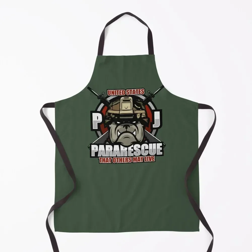 

PJ Pararescue Apron Kitchen For Women Cooking Clothes Professional Barber Men's Kitchen Apron