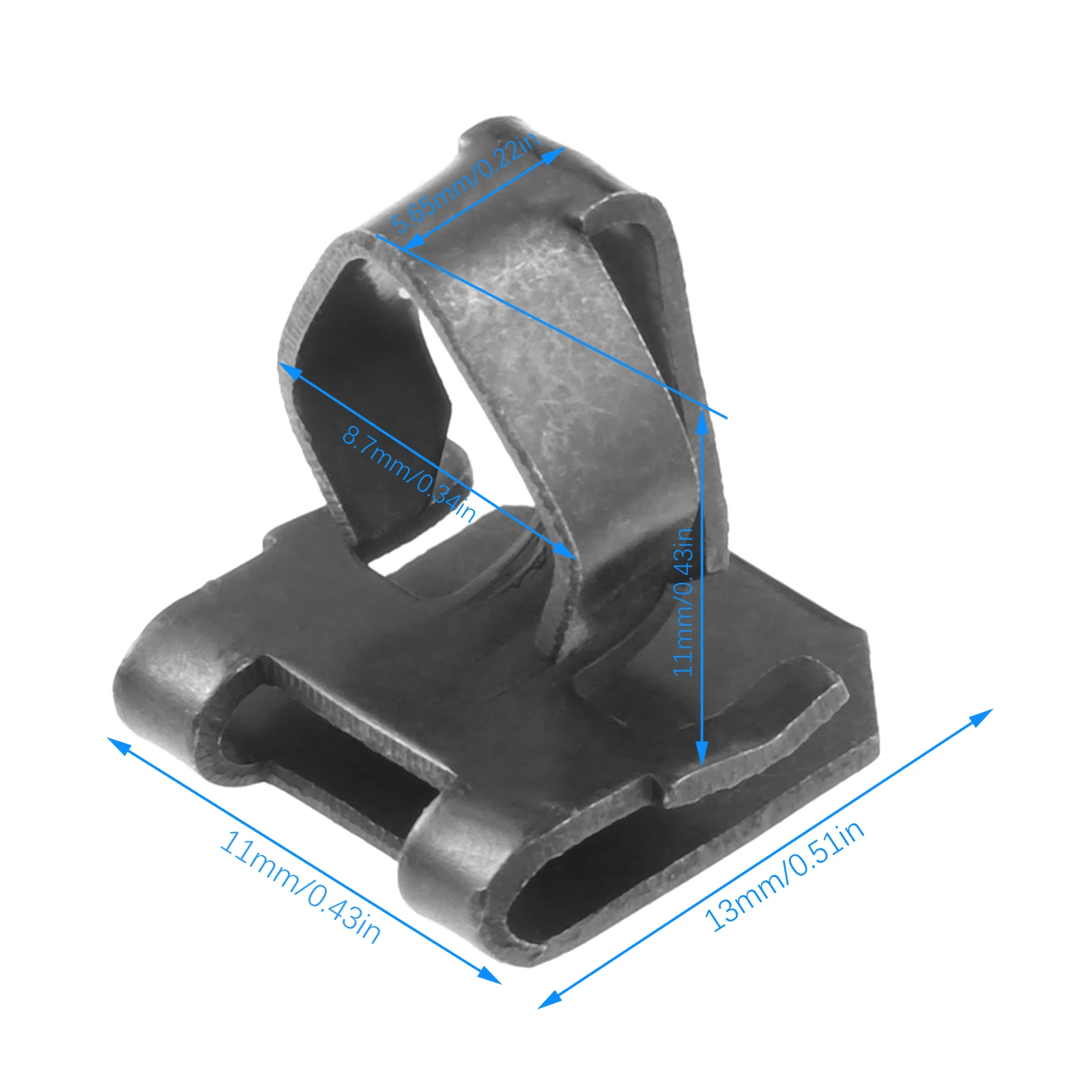 5Pcs Black Car Trunk Rear Tailgate Interior Panel Metal Iron Clips