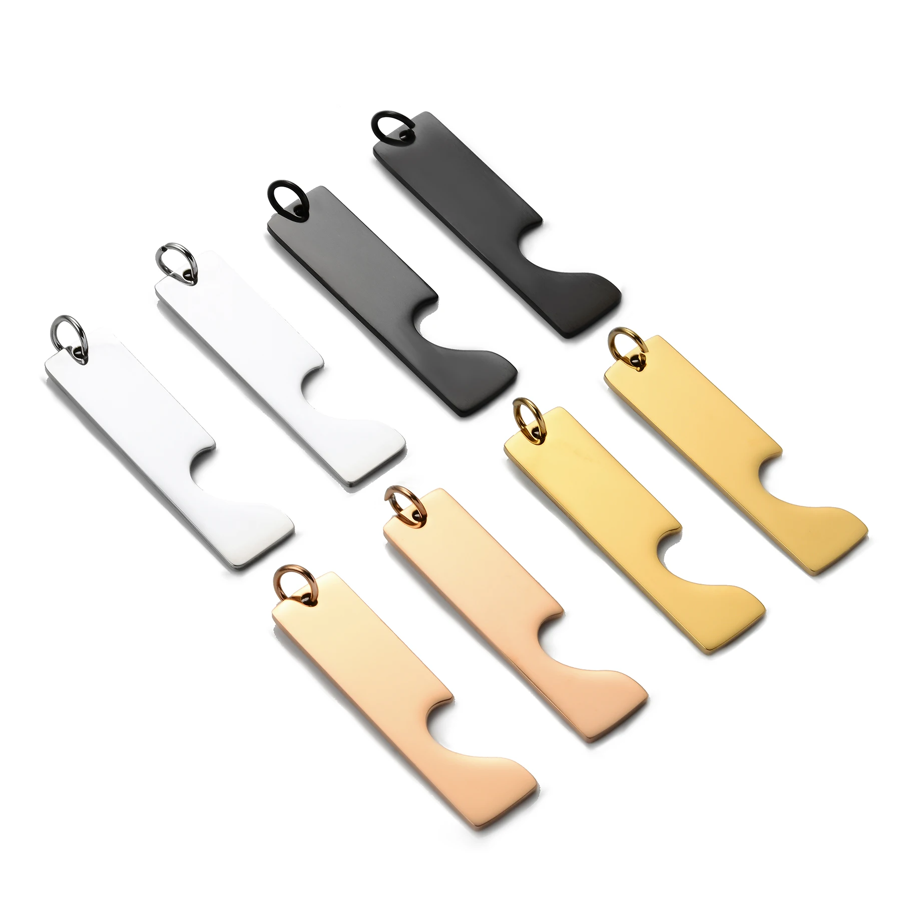 

4pcs(2pairs) Stainless Steel Rectangle Heart/House Puzzle Love Pendant for DIY Jewelry Making Anniversary Valentine's Day Gift