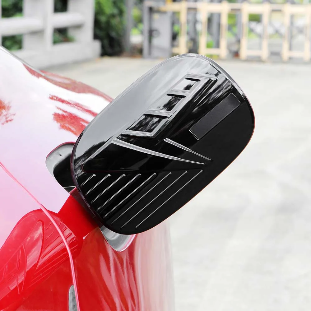 

⭐Genuine⭐ For Kia Stinger 2018-2023 Black Gas Tank Cover Exterior Car Accessories Styling Upgrade Decoration