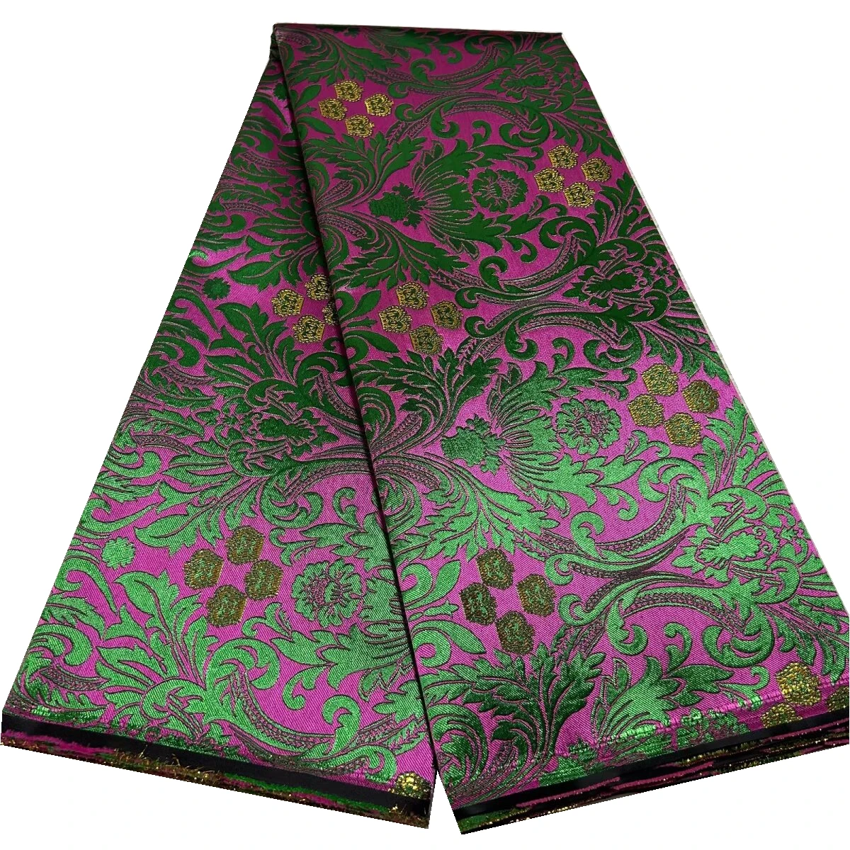 5Yards 3D Damask Embroidery Printing High Quality Hat Fabric Women's Wedding Party Wrap Turbans Headtie