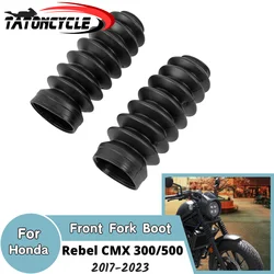 CMX300 CMX500 botas de horquilla delantera deslizador de tubo para Honda Rebel CMX 300 500 2017-2024 2023 cubierta amortiguadora de motocicleta polainas