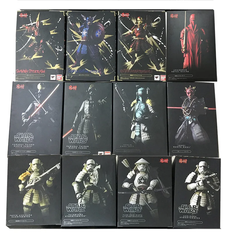 Star War Figure Samurai Taisho Boba Fett Death Star Armor Darth Maul Vader Akazonae Royal Guard Taikoyaku Action Figure Toy Gift