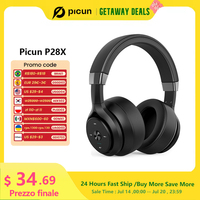 Picun P28X Wireless Headphones Bluetooth 5.3 Noise Reduction Headset Dual Drive Units Bass Over-Ear Headphones Classic Headset