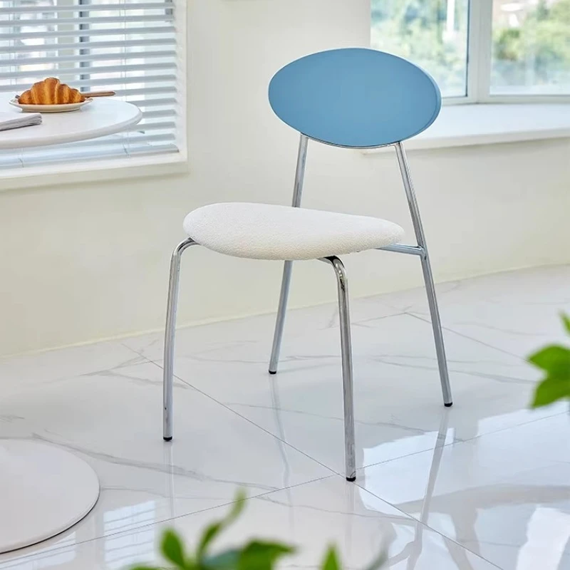Modern Minimalist Nordic Dining Chairs Stackable Cafe Chair for Bubble Tea Shop Office Study Chair