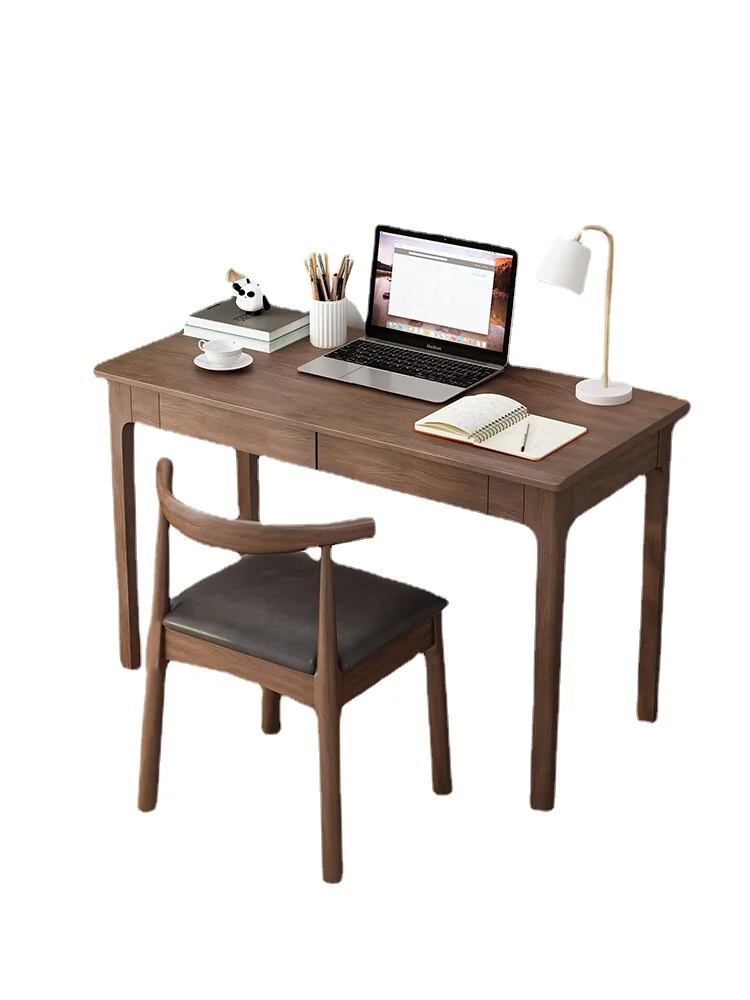 

Yy Solid Wood Computer Desk Small Apartment Modern Chinese Table Household Minimalist