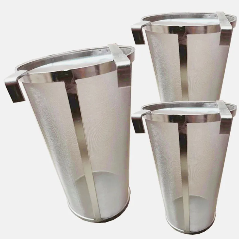 2PCS OD.30 x 30cm 300 Micron Mesh Stainless Steel Strainer Basket Home Beer Wine Brewing Homebrew Barware Bar Tools