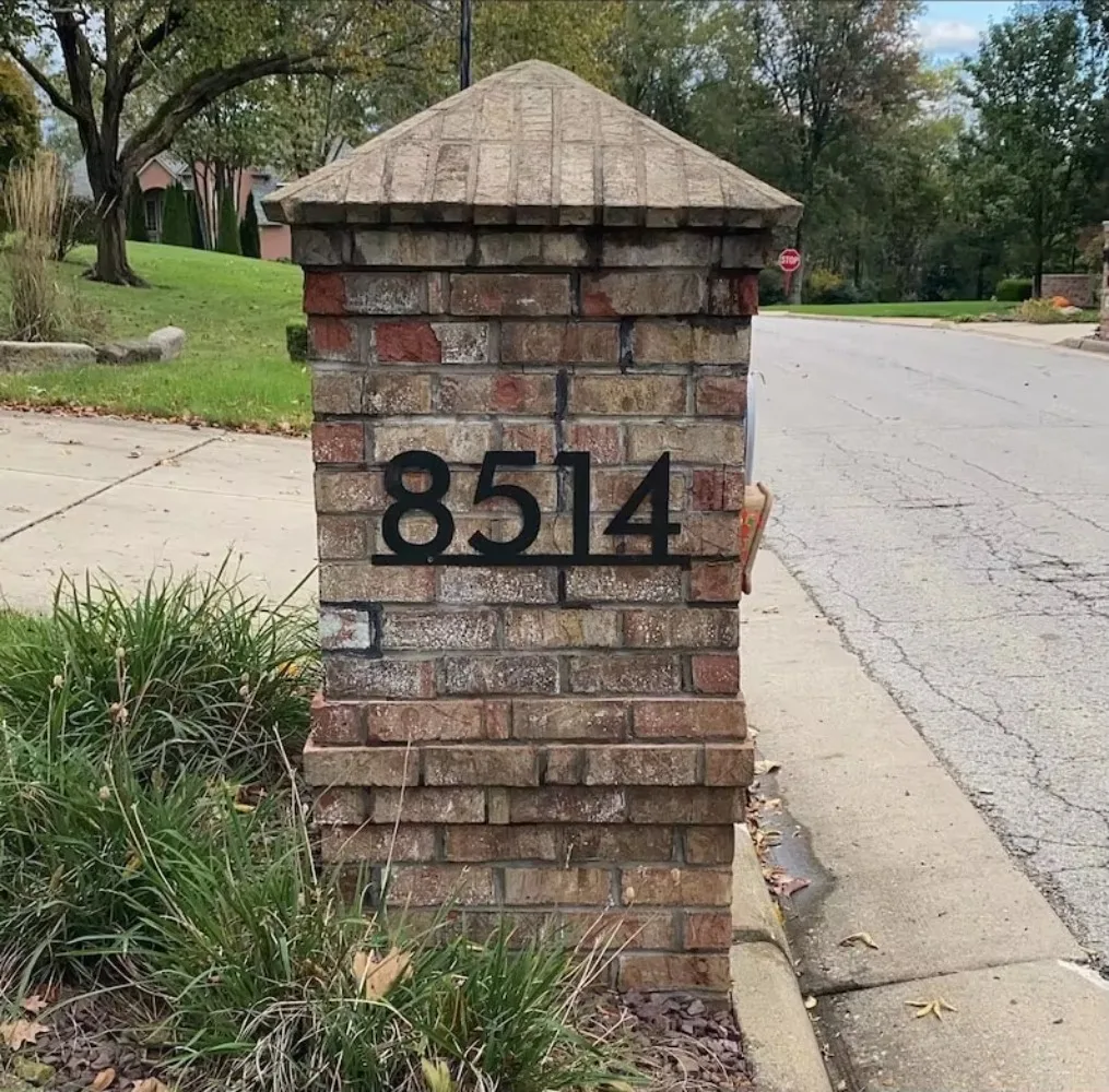 Personalized House Number Sign - Distinctive Metal Address Figures.Metal Farmhouse Decor, Adding Halloween Flair To Your Place