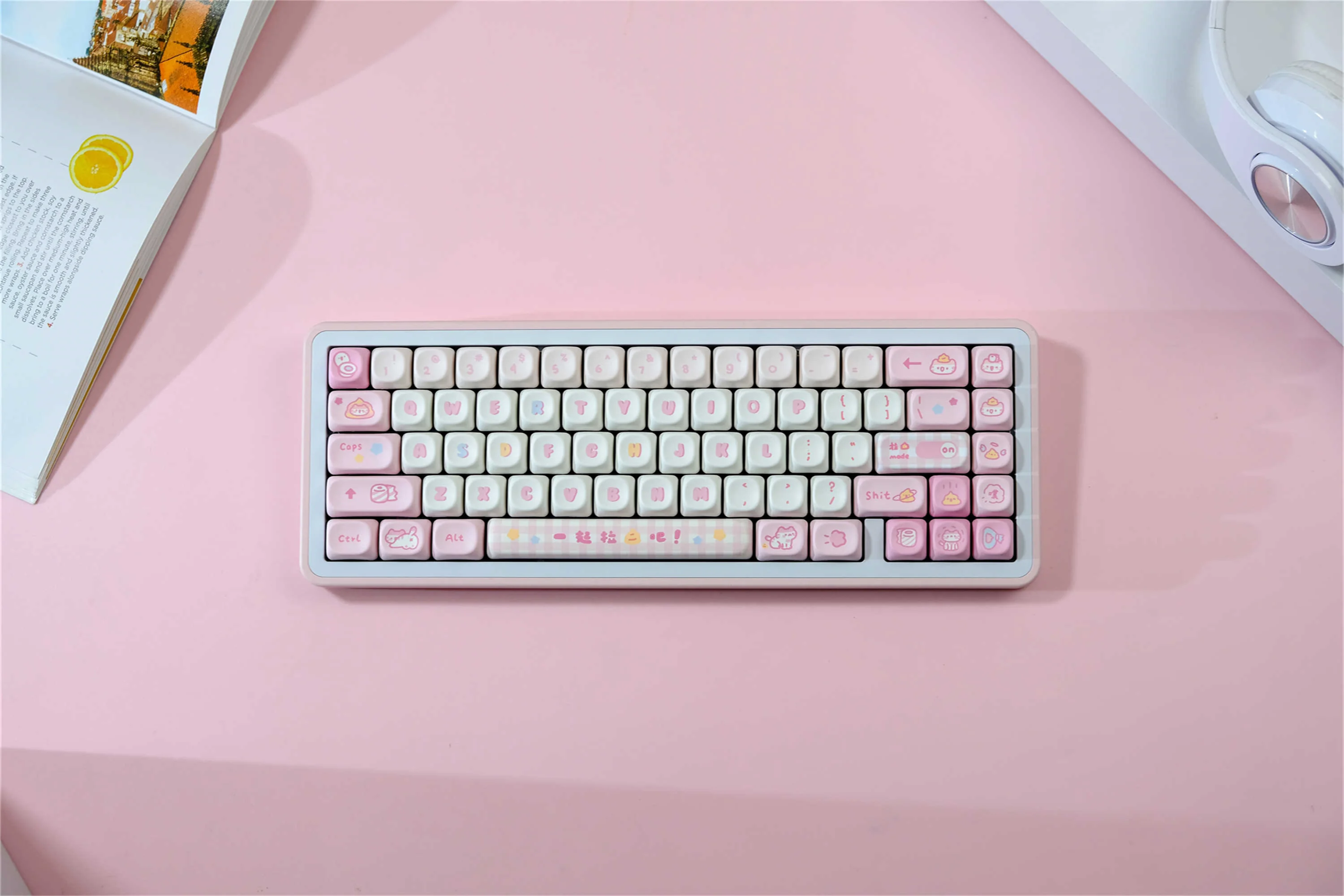 

POOP Cat Keycaps 126 Keys PBT Material MOA Profile Wooting DYE-SUB Personalized For CHERRY MX Switch Mechanical Keyboard