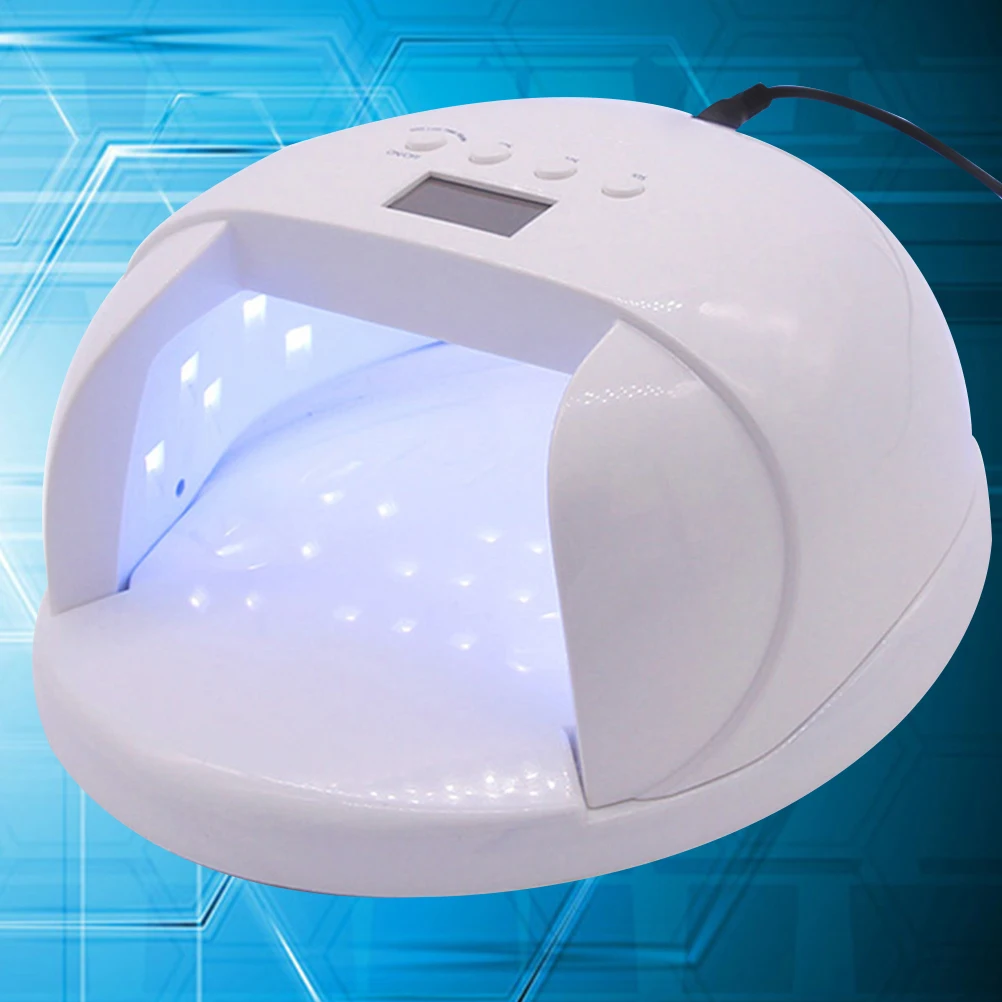 60W UV LEDネイルランプ ジェルネイル乾燥用 タイマー機能付き 高効率 爪と肌に安全 ポータブル