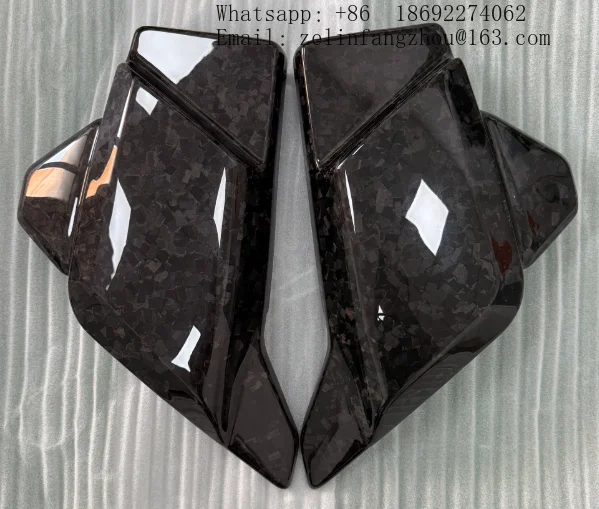 AKOSO Carbon Fiber Side Covers Battery Covers for Harley Davidson Touring Road Glide Street Glide 2024 2025 Set