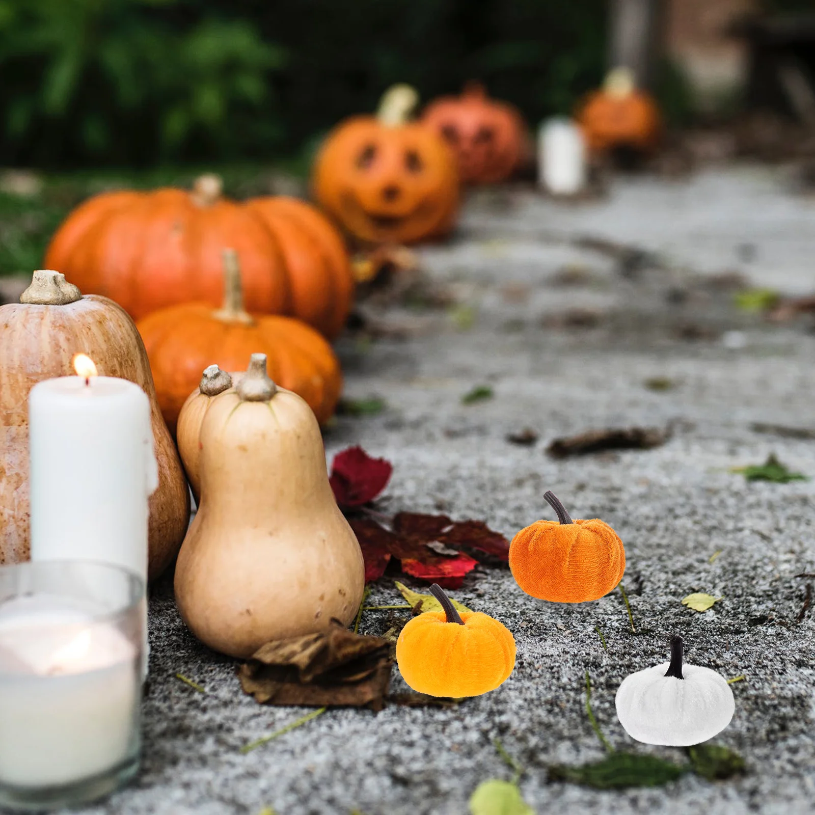 

10 Pcs Artificial Pumpkin DecorPumpkin nament for Thanksgiving Halloween Party Fake Photo Prop Rustic Farmhouse Style Lifelike