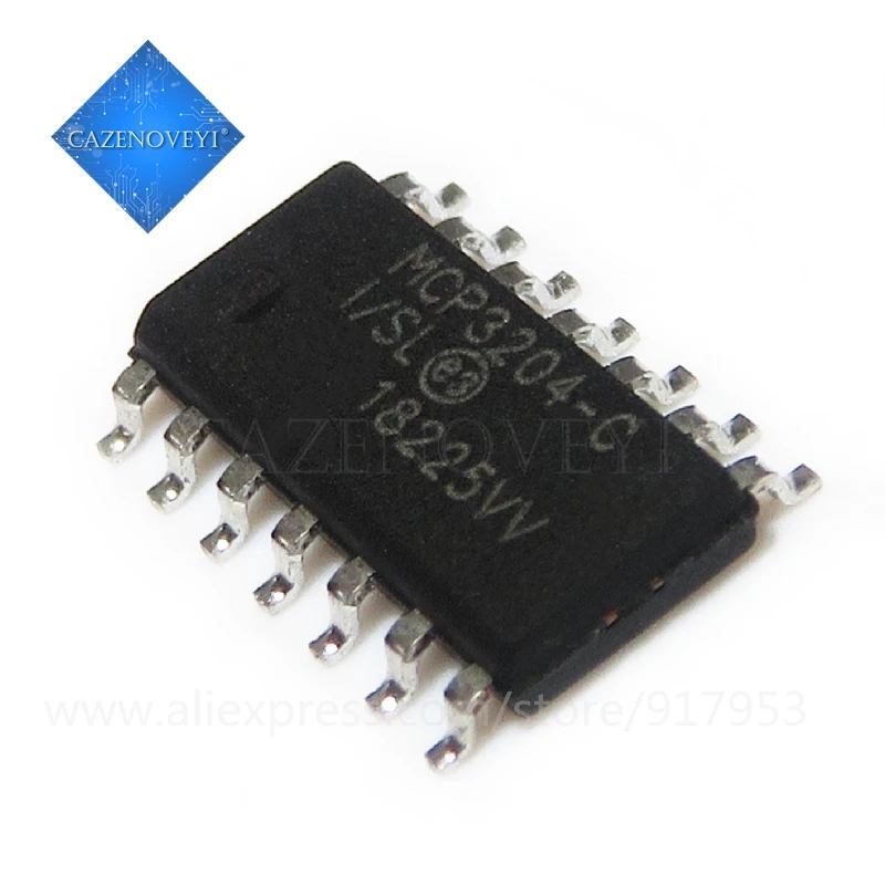 1pcs/lot MCP3204-C-I/SL MCP3204-CI/ST MCP3204-CI MCP3204 3204-C TSSOP-14 SOP-14 In Stock