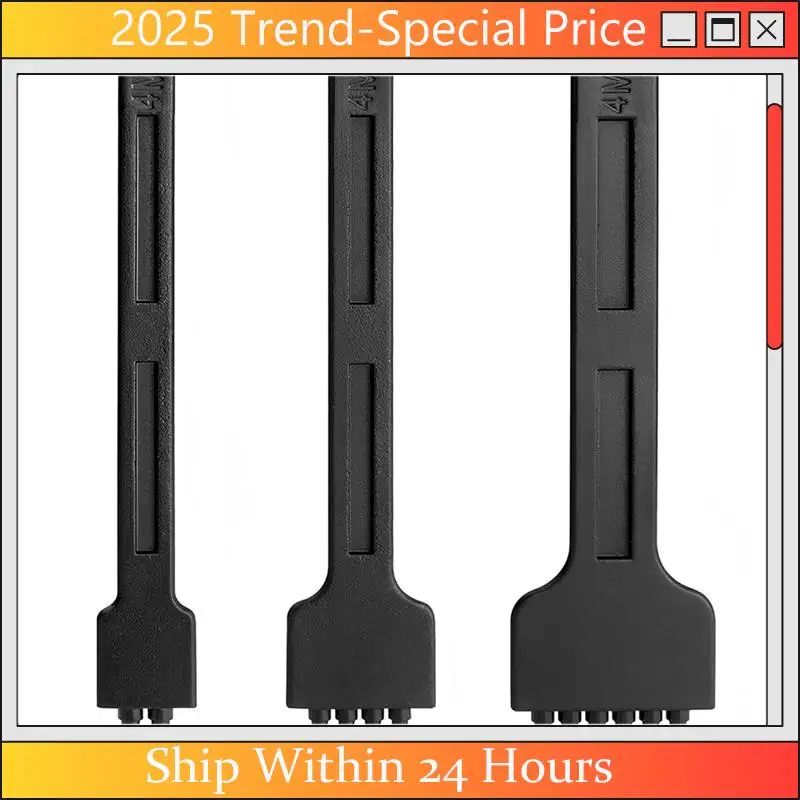 

Набор дыроколов для шнуровки Feb, 3 предмета, 4 мм, 2/4/6 зубца, дырокол для шнуровки, долото для шитья