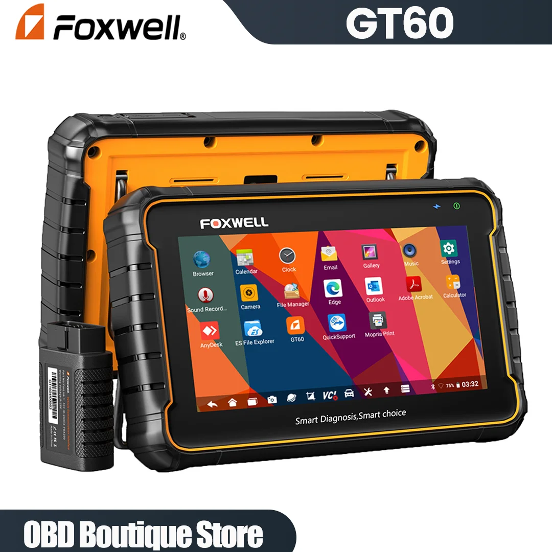 

FOXWELL GT60 Car OBD2 Diagnostic Tool Full System Scanner Code Reader DPF EPB A/F 24 Reset Service OBD 2 Automotive Scanner