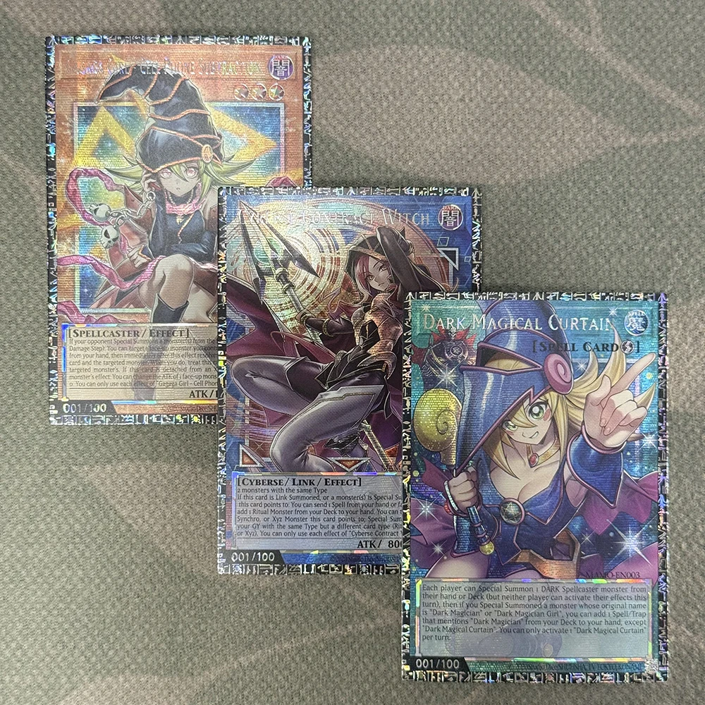 orica-colecao-yugioh-cartao-proxy-diy-dark-magical-curtain-cyberse-contract-witch-gagaga-girl-cell-phone-subtraction-nao-original