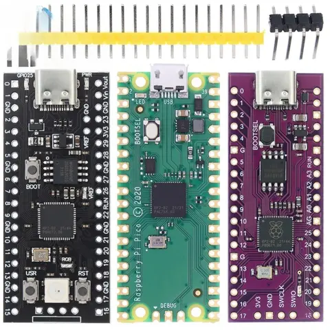 1PCS Official Raspberry Pi Pico Board RP2040 Dual-Core Cortex-M0+ Processor 264KB ARM Low-Power Microcomputer