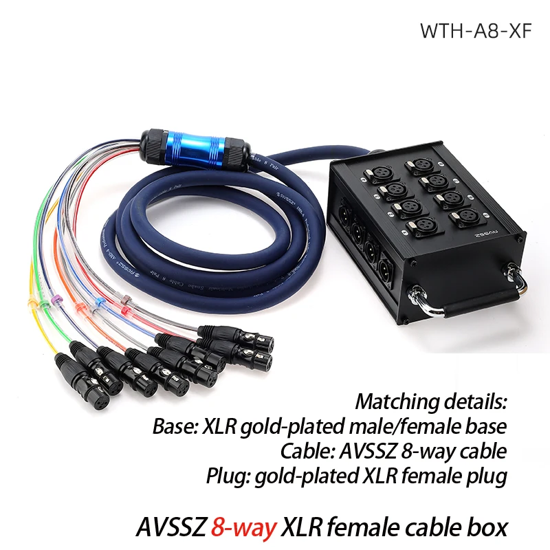 XLR Multicore Audio Cable 4-24 Channel Stage Box Snake